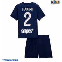 Camisa de Futebol Paris Saint-Germain Achraf Hakimi #2 Equipamento Principal Infantil 2025-26 Manga Curta (+ Calças curtas)